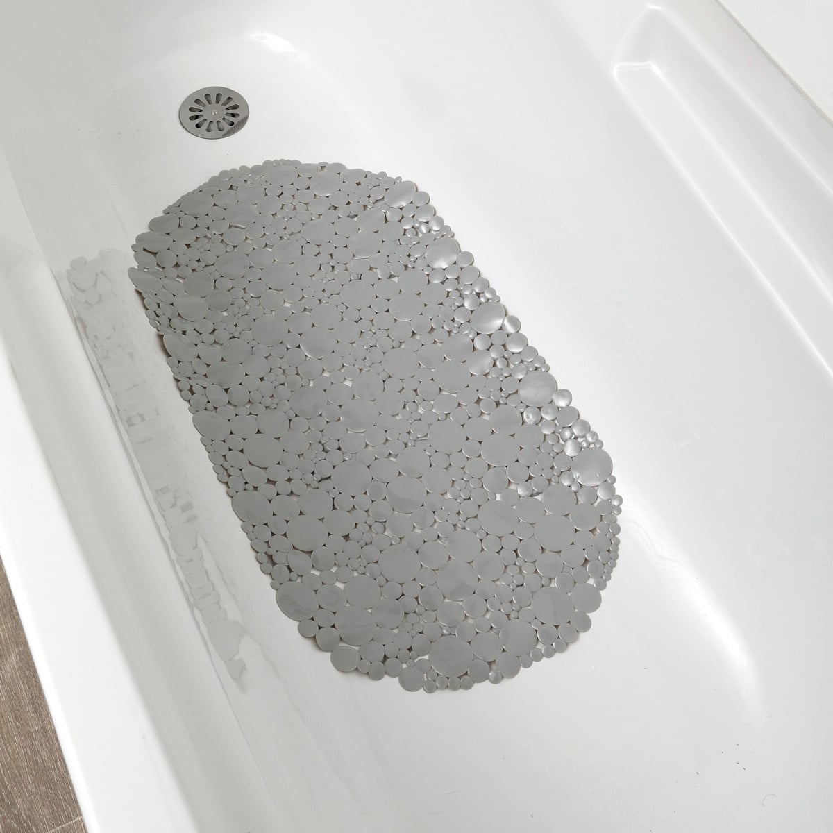 Tapete WC Antiderrapante Bolhas Cinza by hôma, photo 1