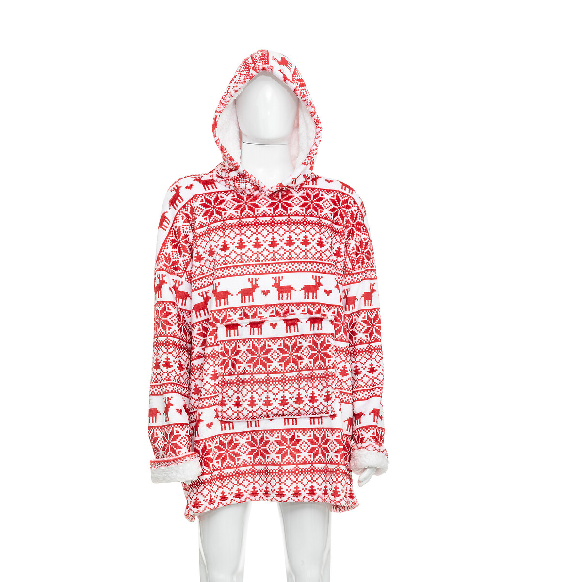Manta camisola com capuz natal scandi 118cm da hôma, fotografia 1
