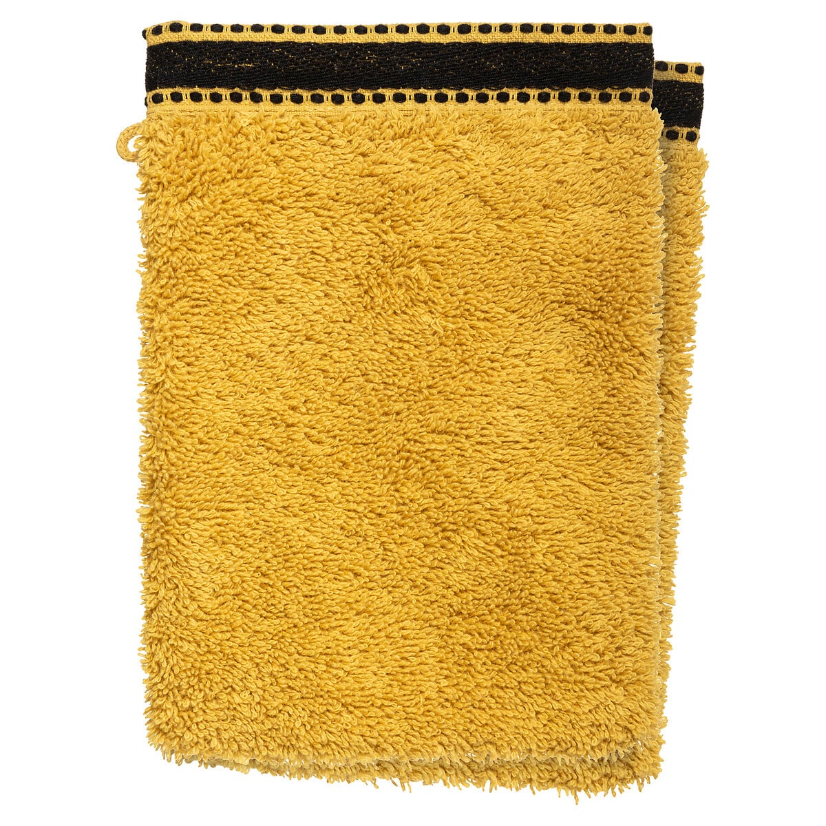 Conjunto de 2 luvas de banho JOIA amarelo by hôma, photo 1
