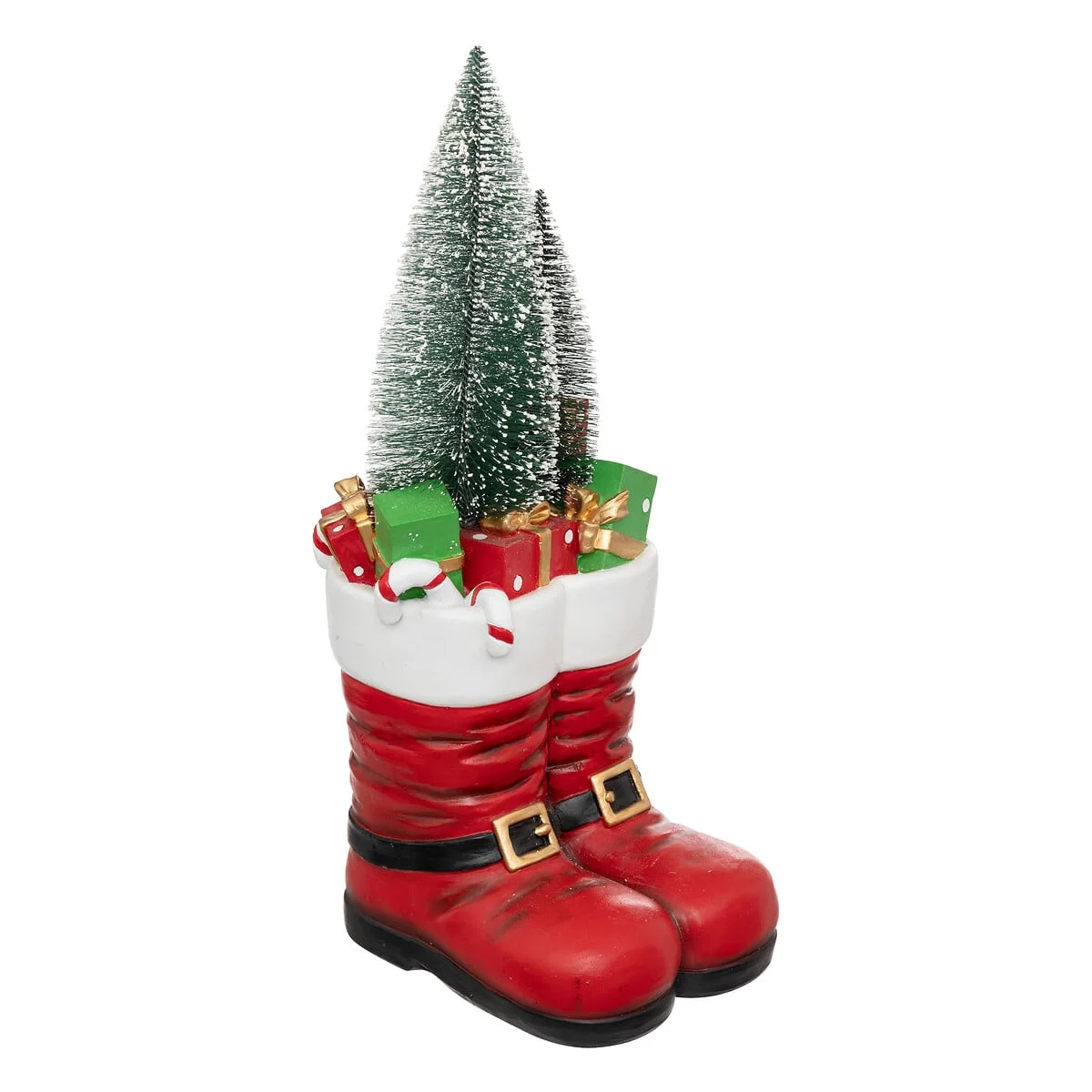 Botas pai natal com pinheiro e presentes 55cm da hôma, fotografia 1