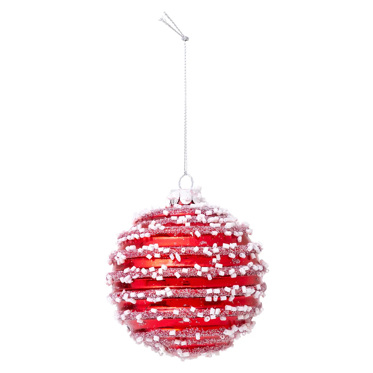 Bola de natal vermelha com pérolas by hôma, photo 1