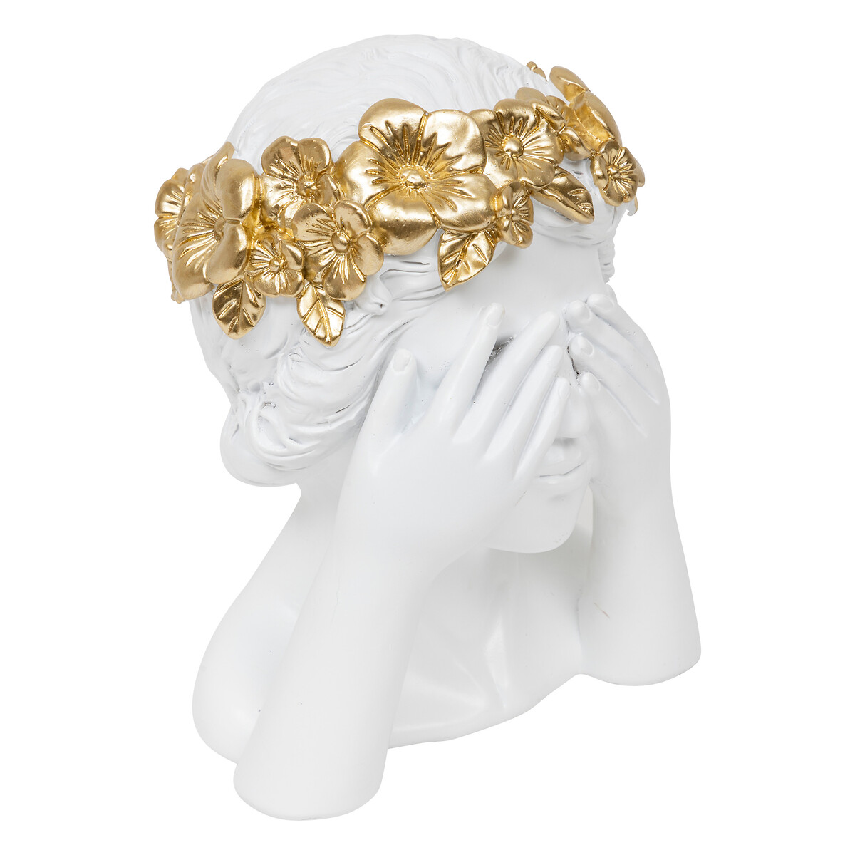 Estátua decorativa mulher WILD ROMANCE branca 22cm da hôma, fotografia 1