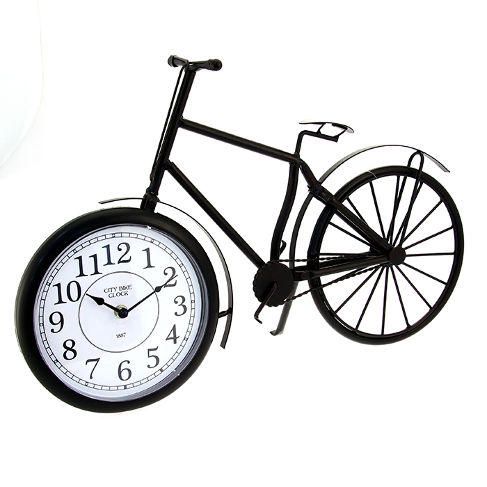 Relógio de mesa decorativo bicicleta da hôma, fotografia 1