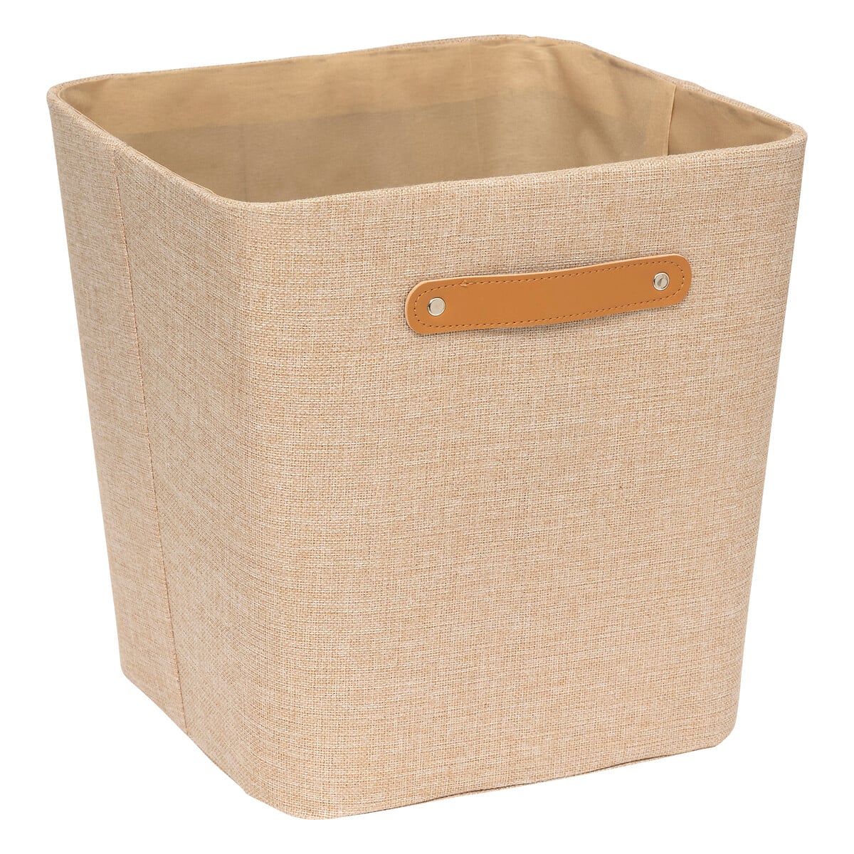 Caixa de arrumação ROUNDY bege 31x31cm da hôma, fotografia 1