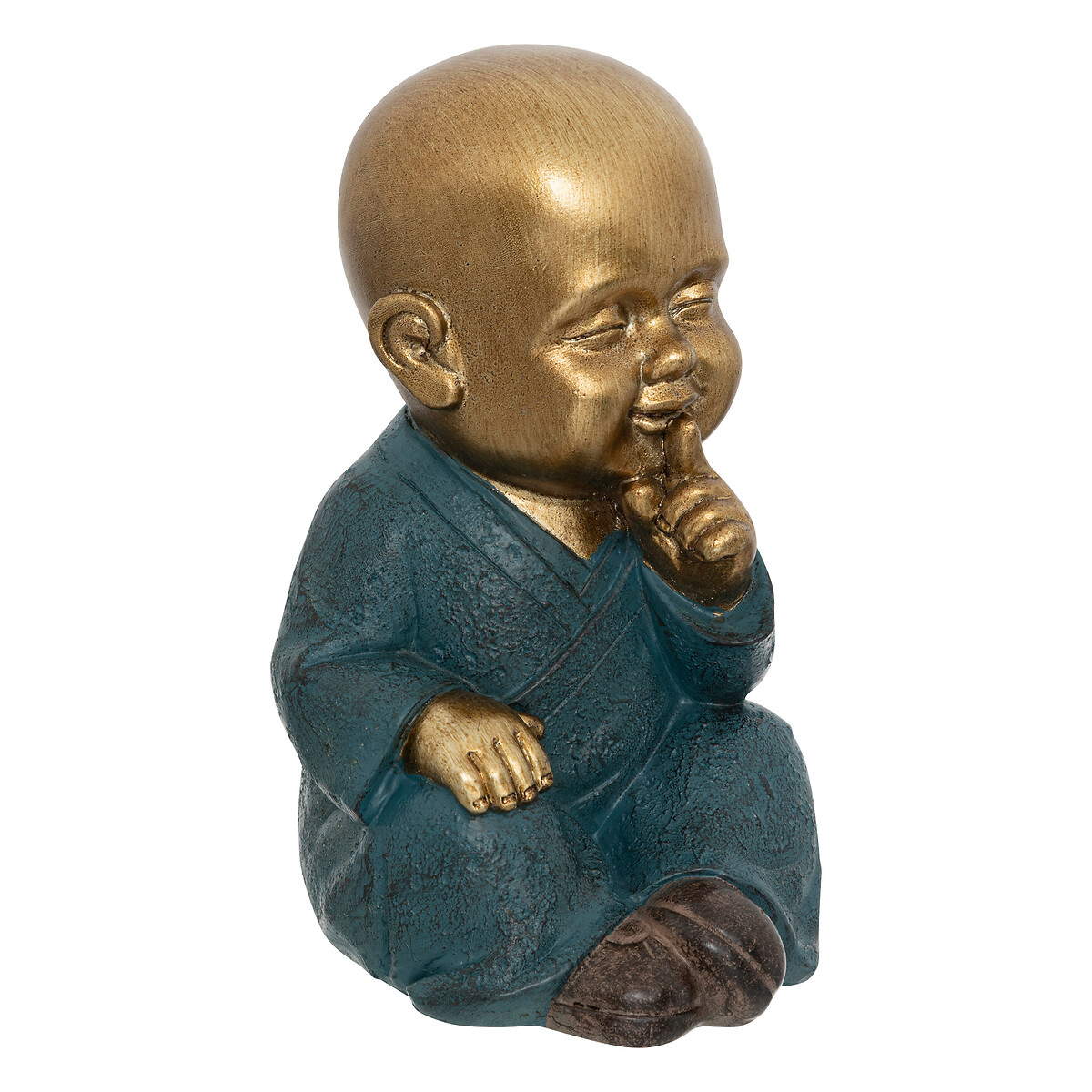 Estátua de buda mudo JIL em resina azul da hôma, fotografia 1