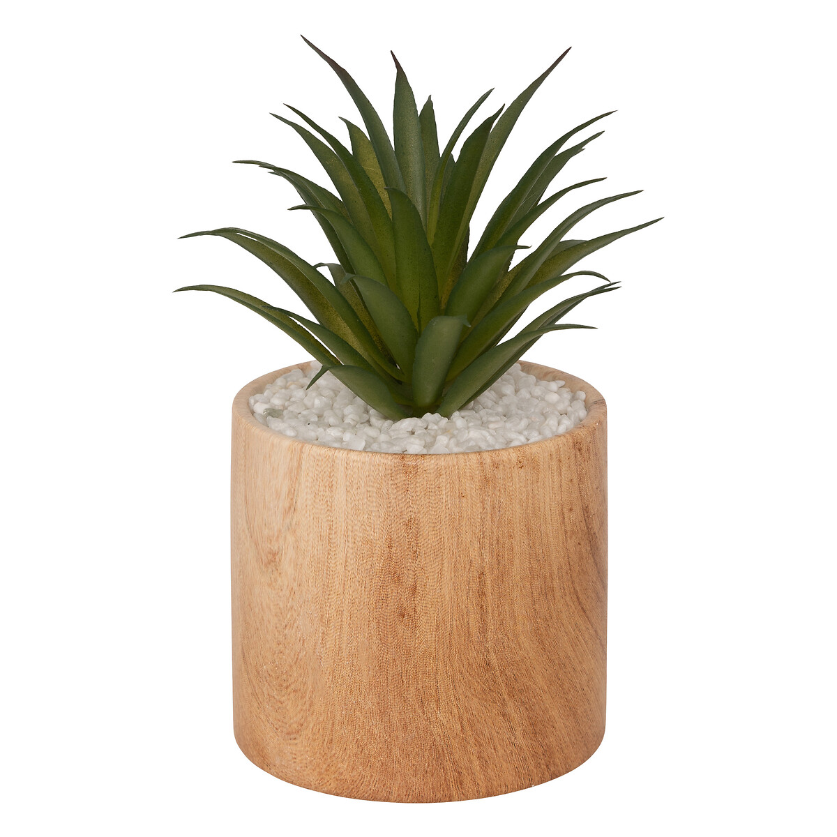 Vaso com planta artificial SOA em cerâmica efeito madeira 17,5cm by hôma, photo 1