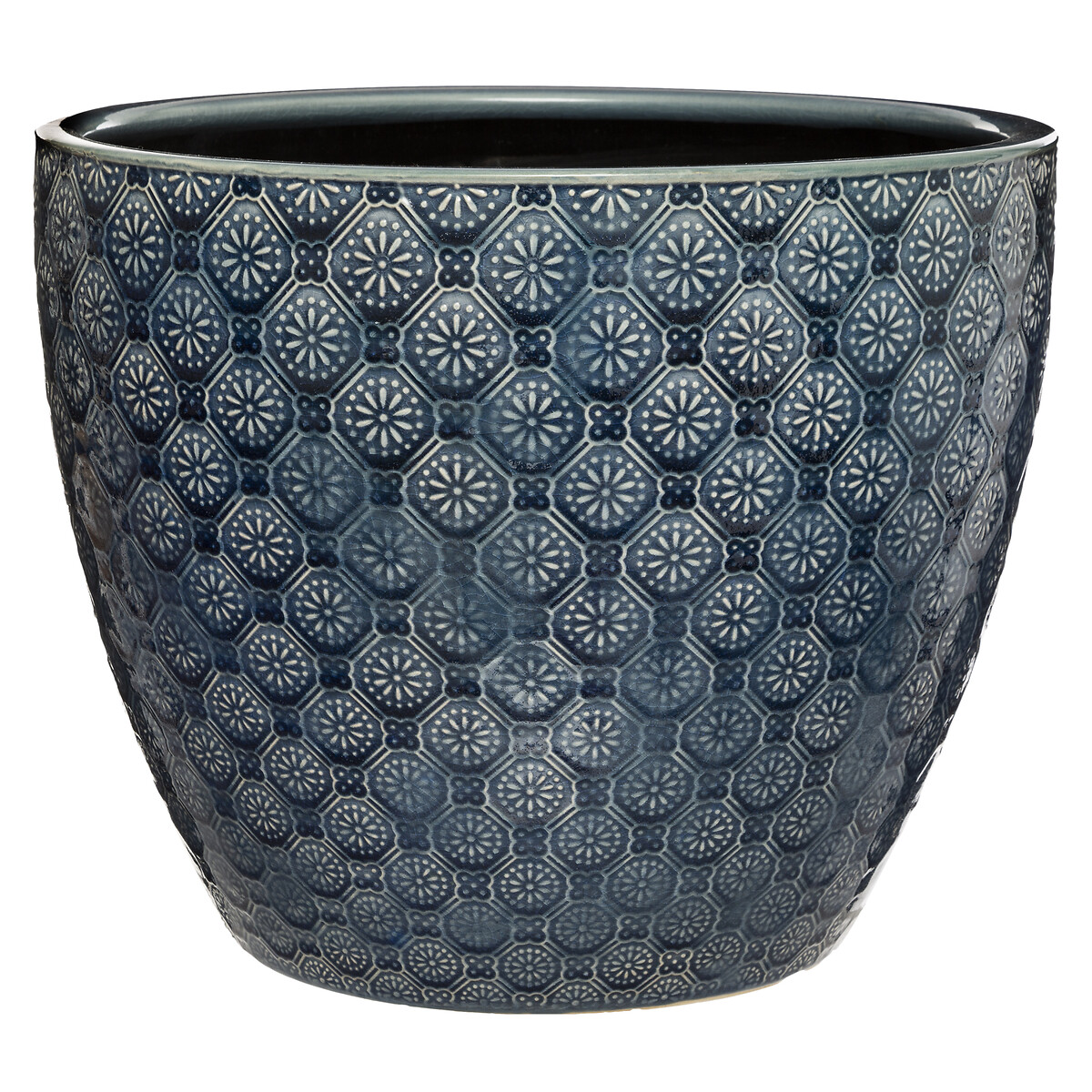 Vaso azul flor em cerâmica 25cm by hôma, photo 1