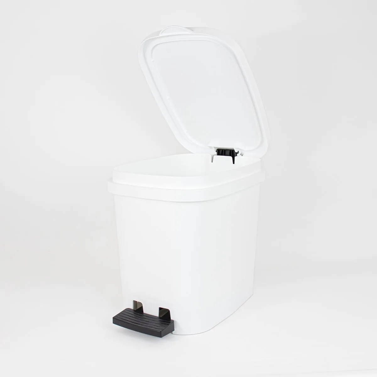 Balde wc branco com pedal 10l da hôma, fotografia 1