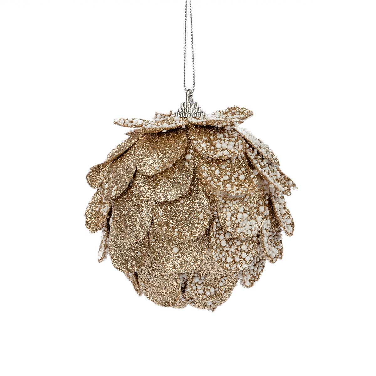 Bola efeito escamas dourado 10cm by hôma, photo 1
