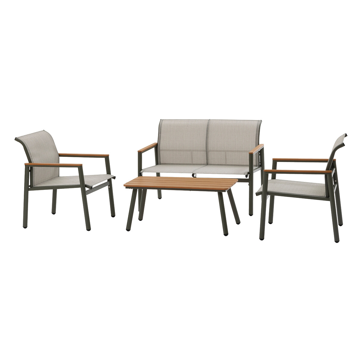 Conjunto de jardim RELAX 4 lugares taupe da hôma, fotografia 1