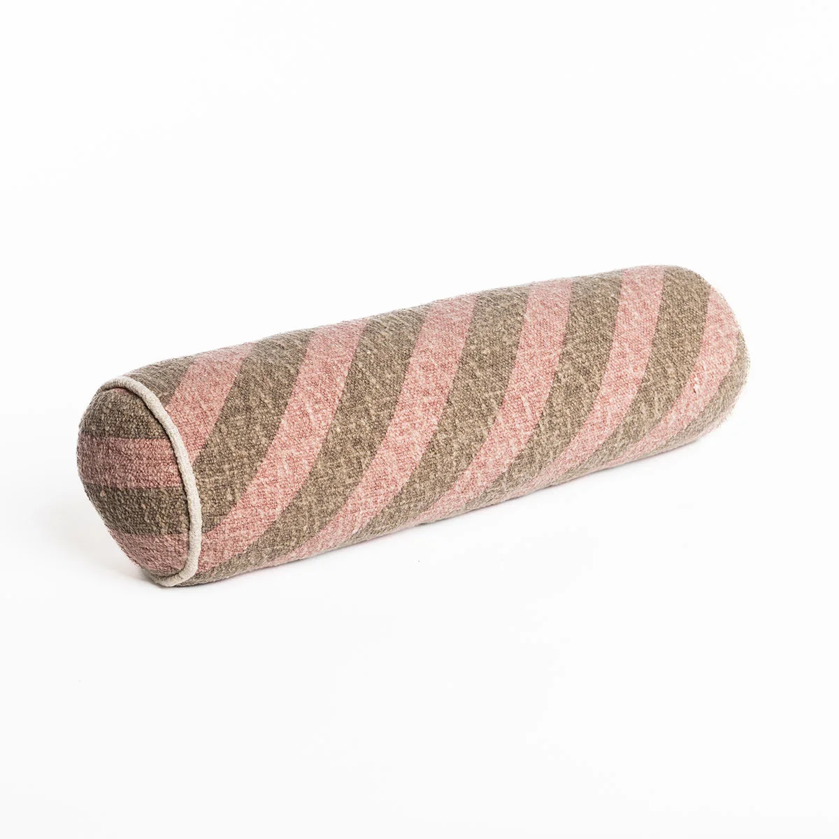Almofada STRIPES rosa e castanho 15x50cm by hôma, photo 1