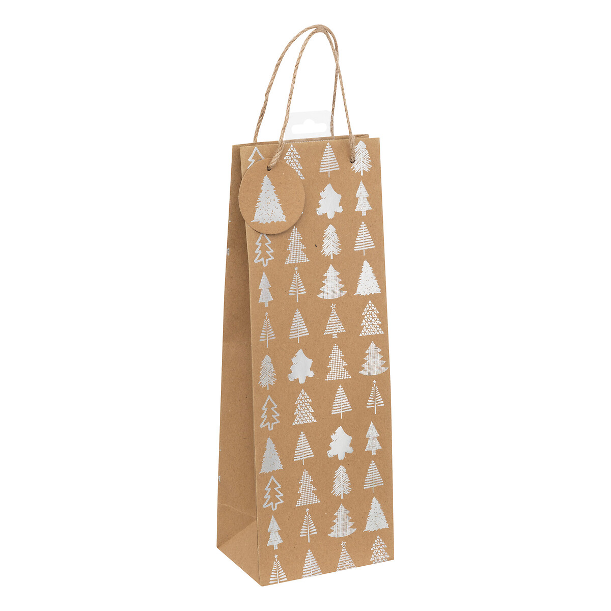Saco de oferta para garrafa holocastanho kraft 35,5cm by hôma, photo 1