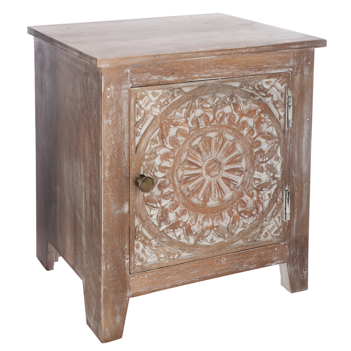 Mesa de apoio com 1 porta SHERIL castanho by hôma, photo 1
