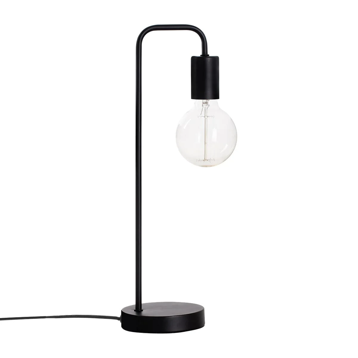 Candeeiro de mesa KELI preto em metal 45cm da hôma, fotografia 1