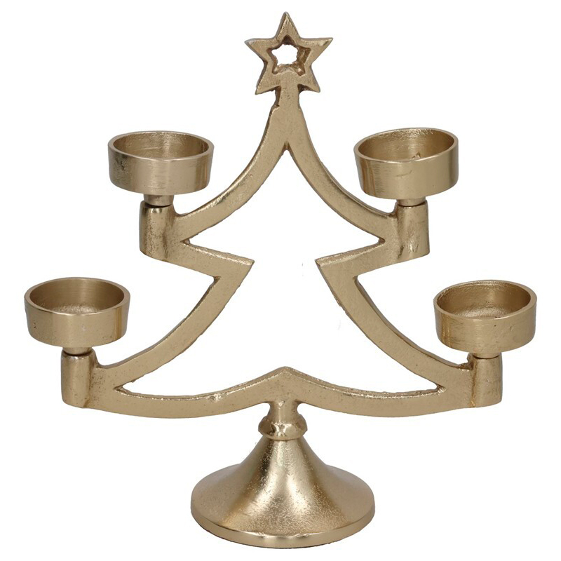 Castiçal árvore para 4 velas 24cm da hôma, fotografia 1