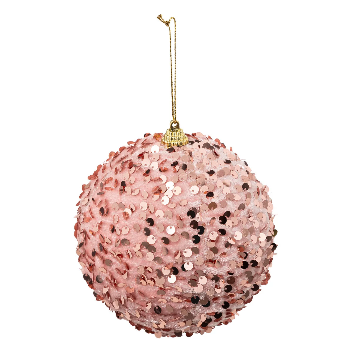 Bola com missangas rosa 12cm da hôma, fotografia 1