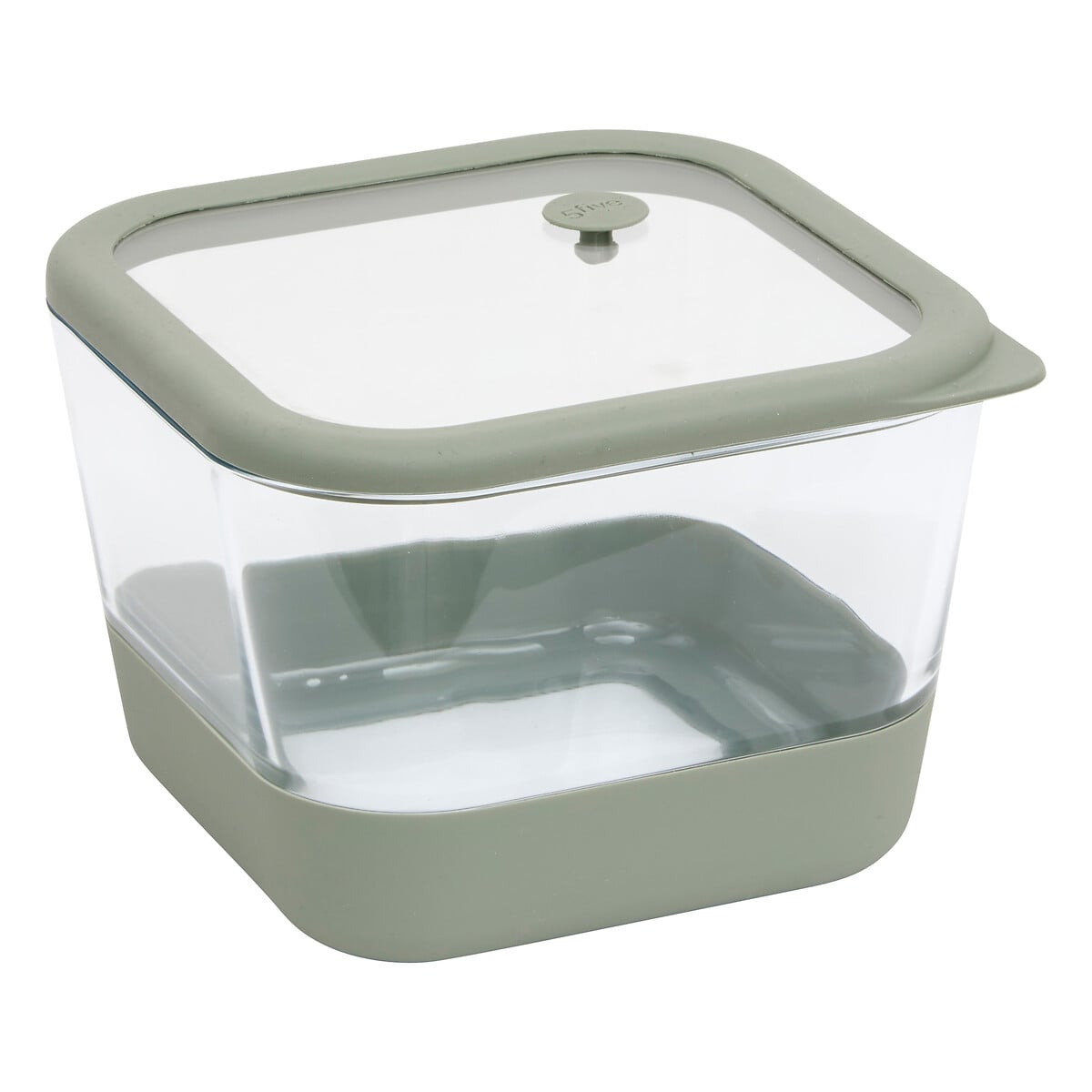 Caixa quadrada SILIGLASS cinza 2L da hôma, fotografia 1