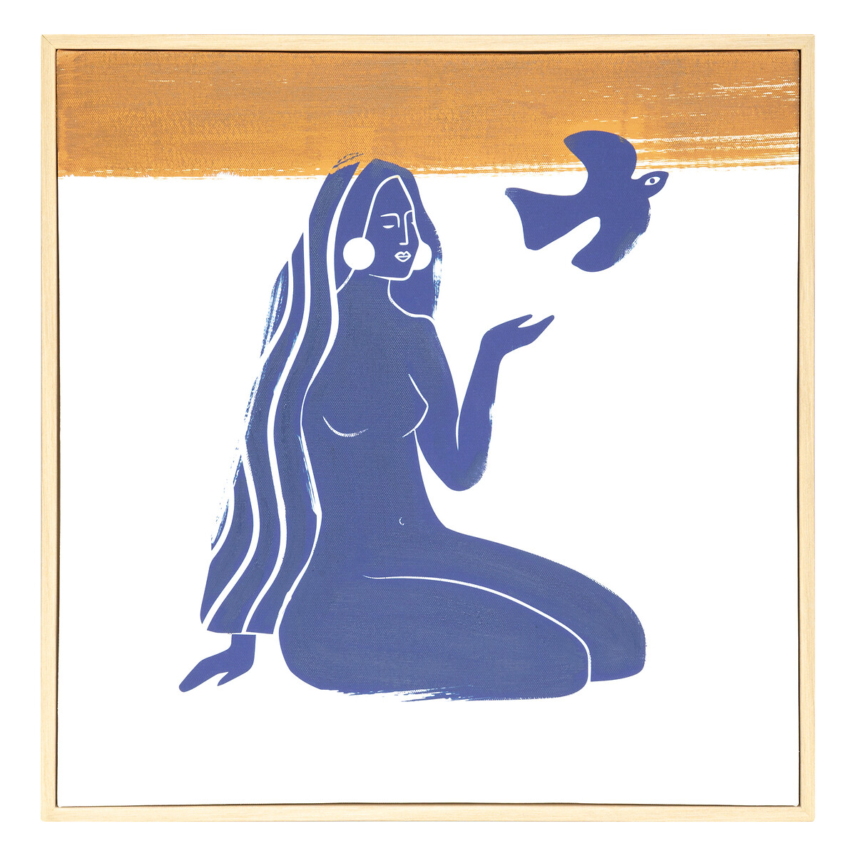 Quadro decorativo MELODY azul 45x45cm da hôma, fotografia 1