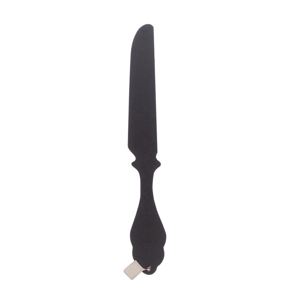 Faca decorativa preta para parede em mdf 77,5cm da hôma, fotografia 1