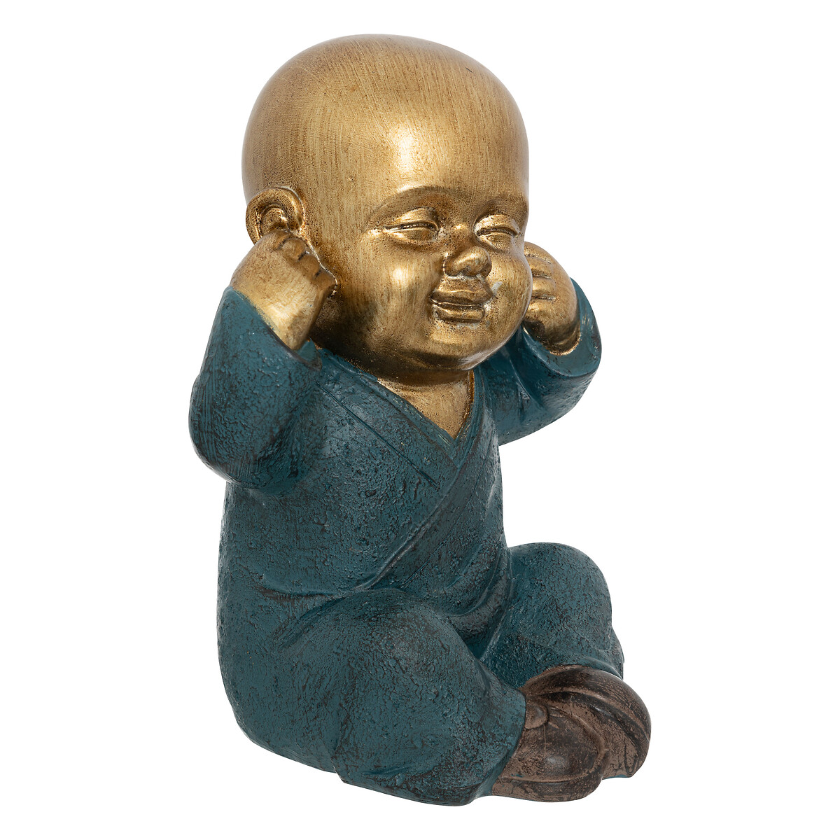 Estátua de buda surdo JIL em resina azul da hôma, fotografia 1