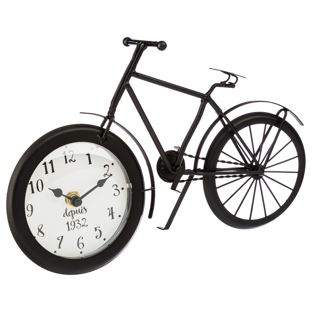 Relógio de mesa decorativo bicicleta preta by hôma, photo 1