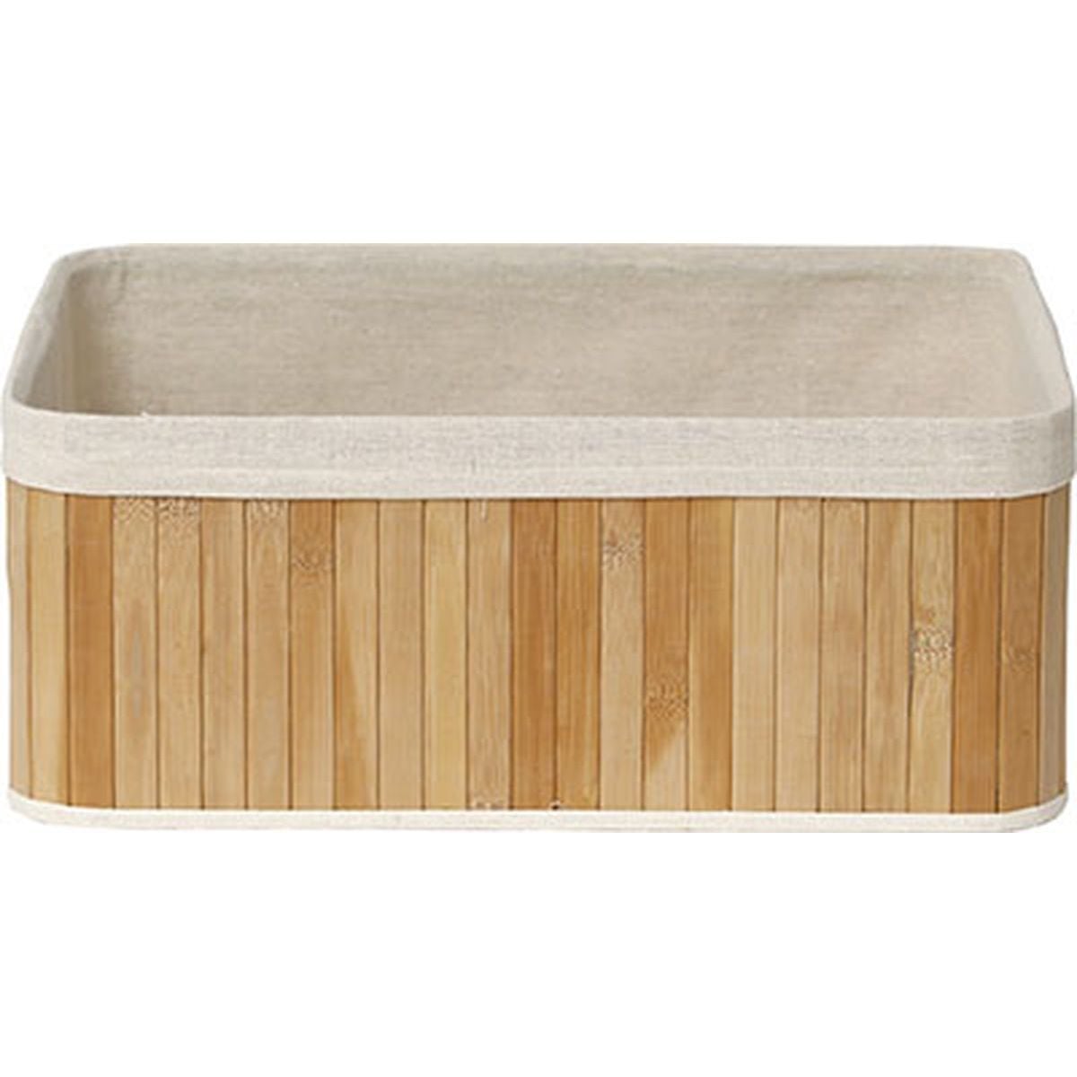 Cesto arrumação wc natural de bambu 16x40x28cm by hôma, photo 1