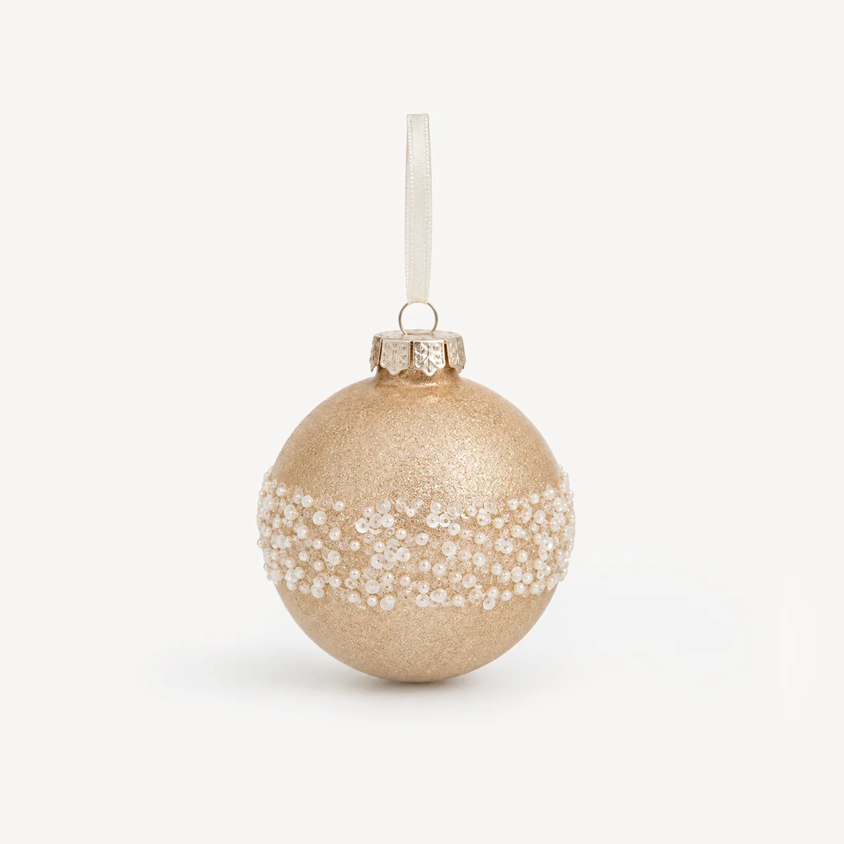 Bola de natal com mini pérolas 10cm by hôma, photo 1