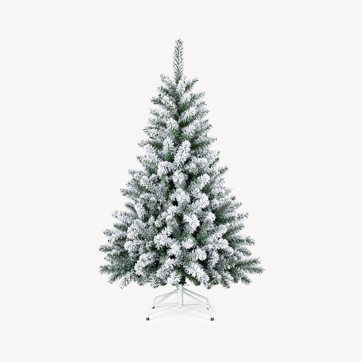 Árvore de natal FLOQUE verde com efeito neve 150cm da hôma, fotografia 1