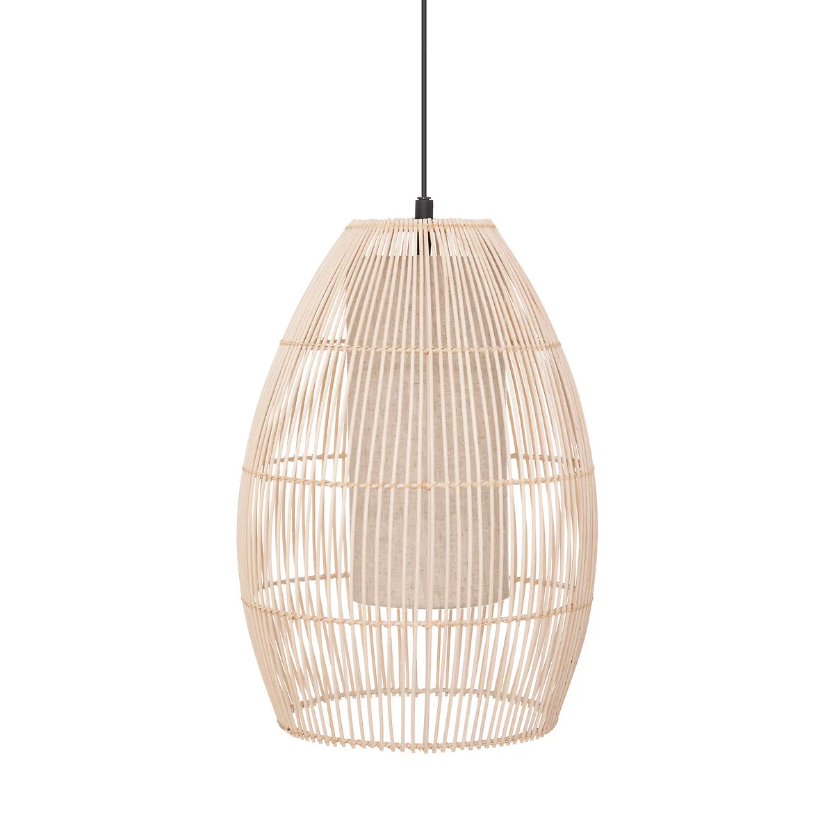 Candeeiro de teto MACY bege em rattan by hôma, photo 1
