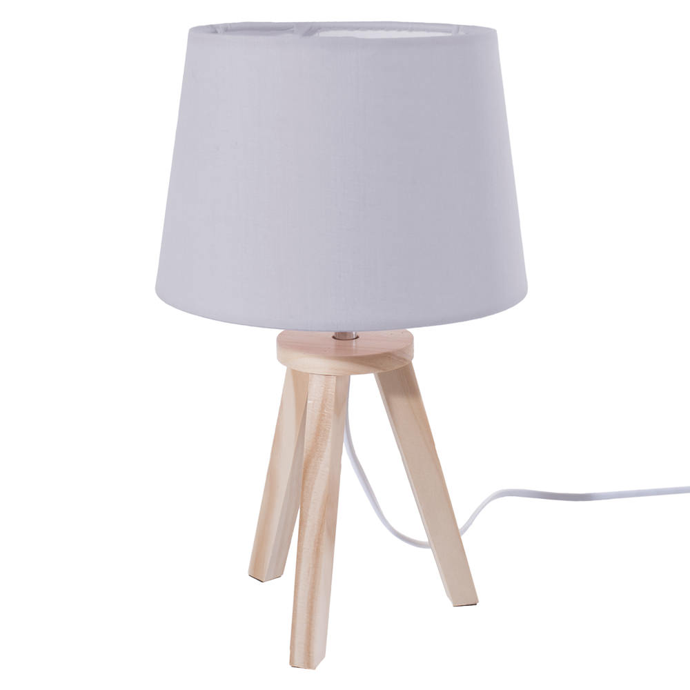 Candeeiro de mesa cinza 31x18,5cm da hôma, fotografia 1