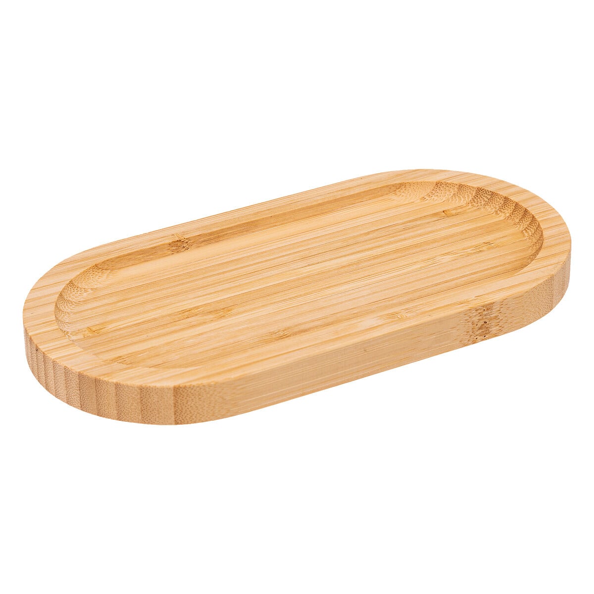 Prato raso oval em bambu 10x20cm da hôma, fotografia 1