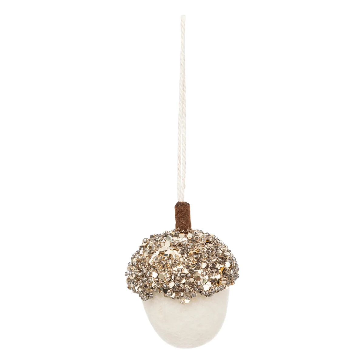 Bolota branca com glitter dourado da hôma, fotografia 1