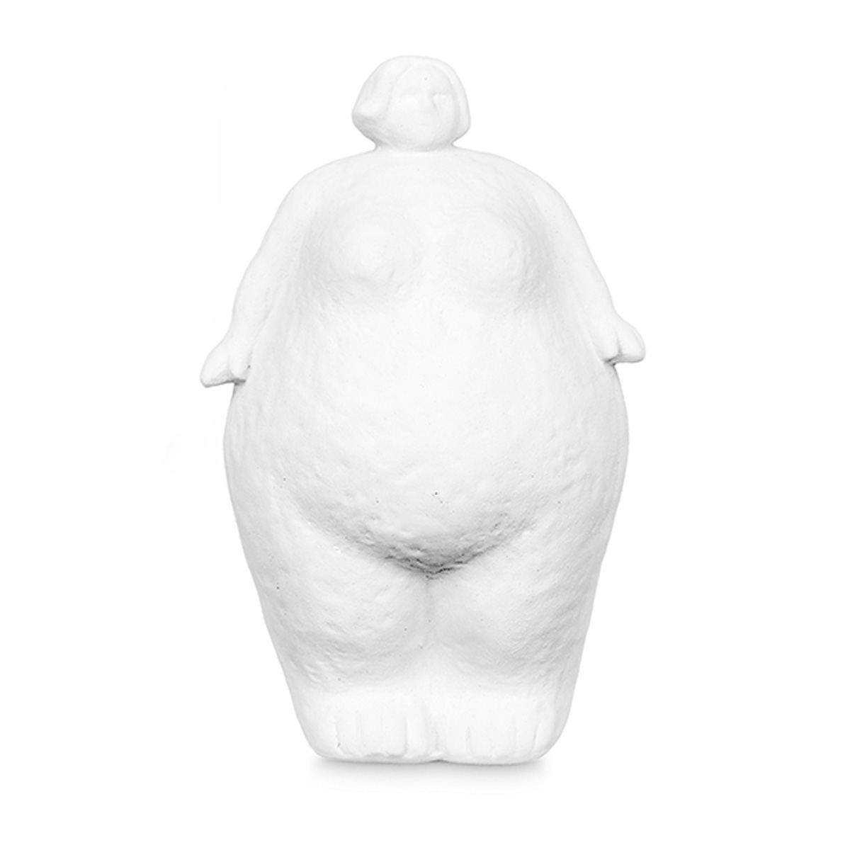 Estátua figura de mulher em cerâmica branca 25cm da hôma, fotografia 1