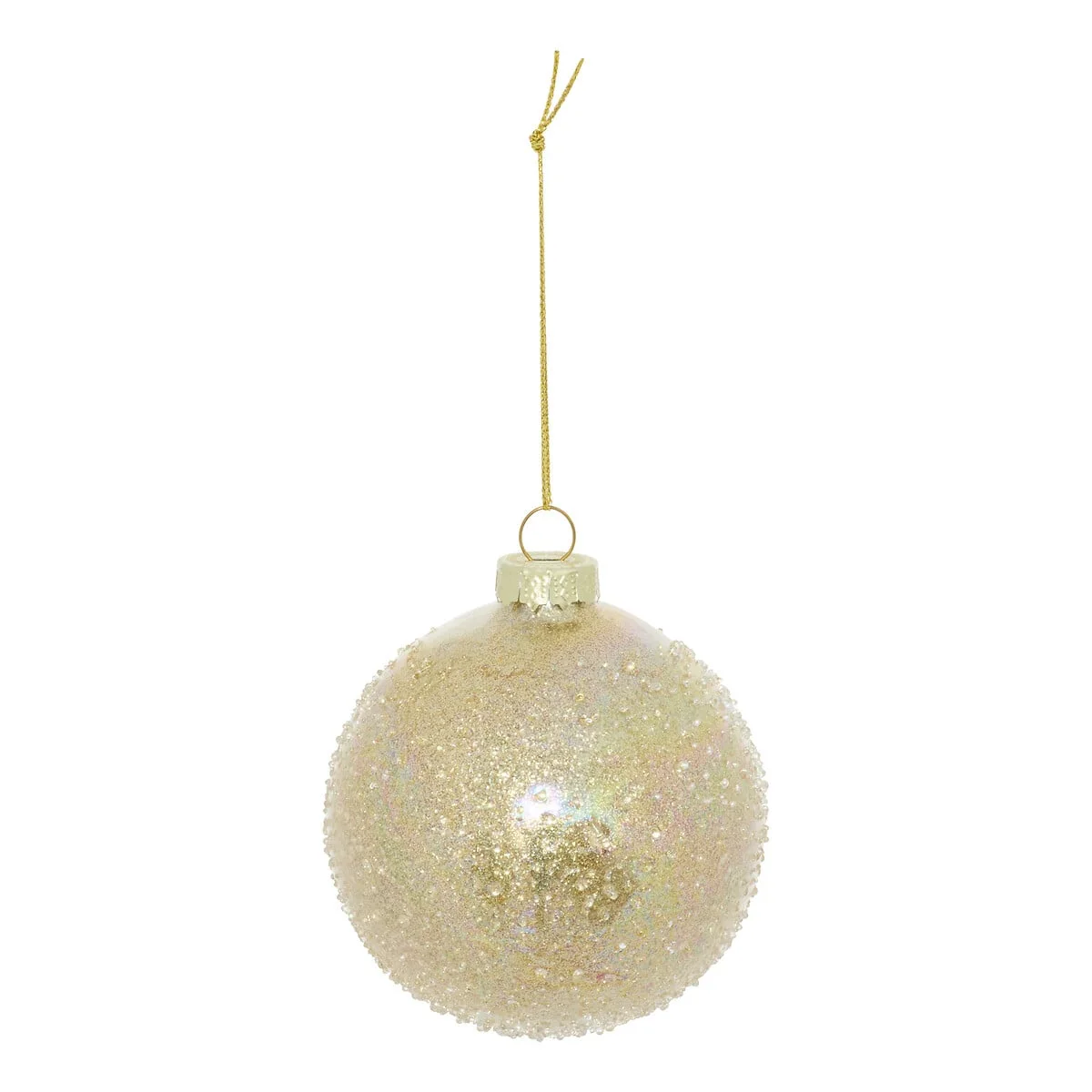 Bola de natal relevo dourado 8cm by hôma, photo 1