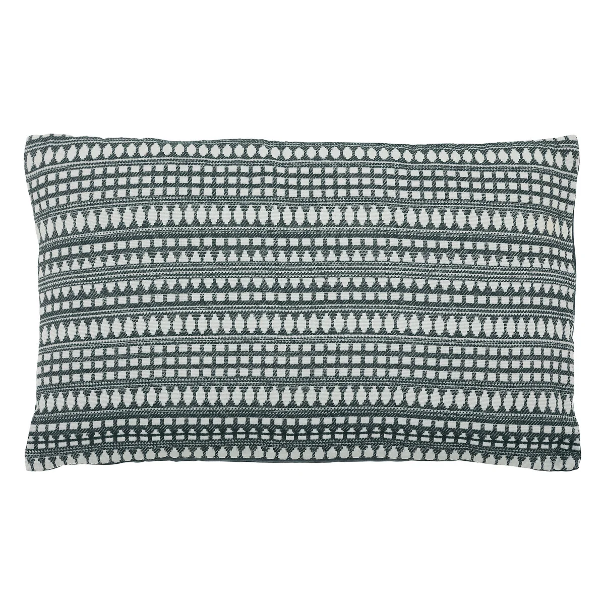 Almofada MICAH JACQUARD azul e cru 30x50cm da hôma, fotografia 1