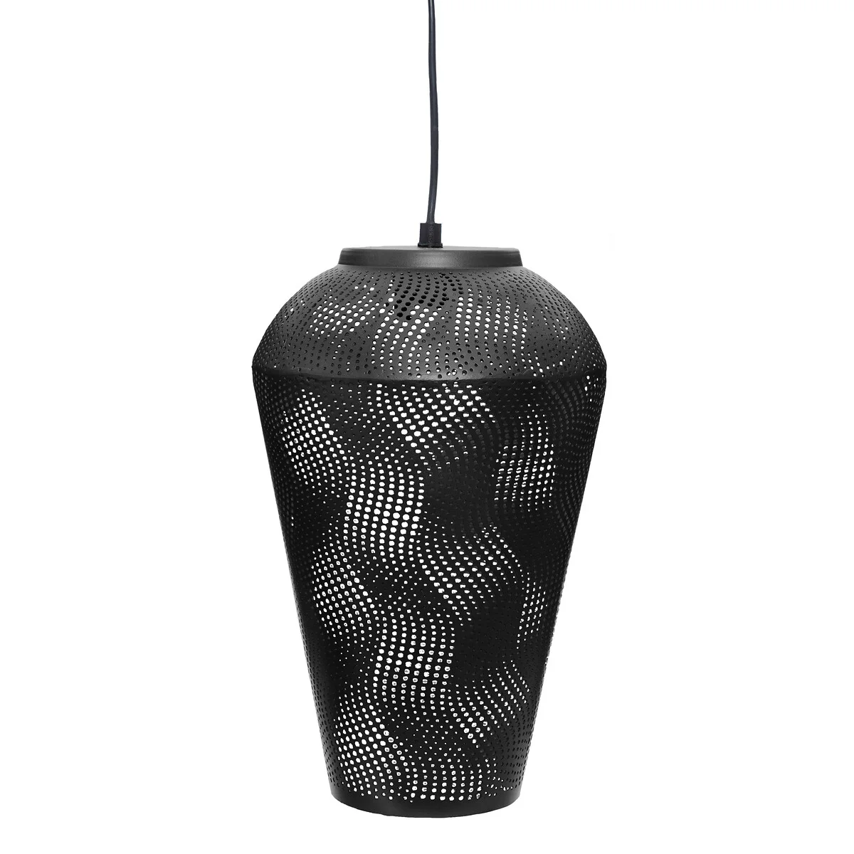 Candeeiro de teto calio preto metal 20cm da hôma, fotografia 1