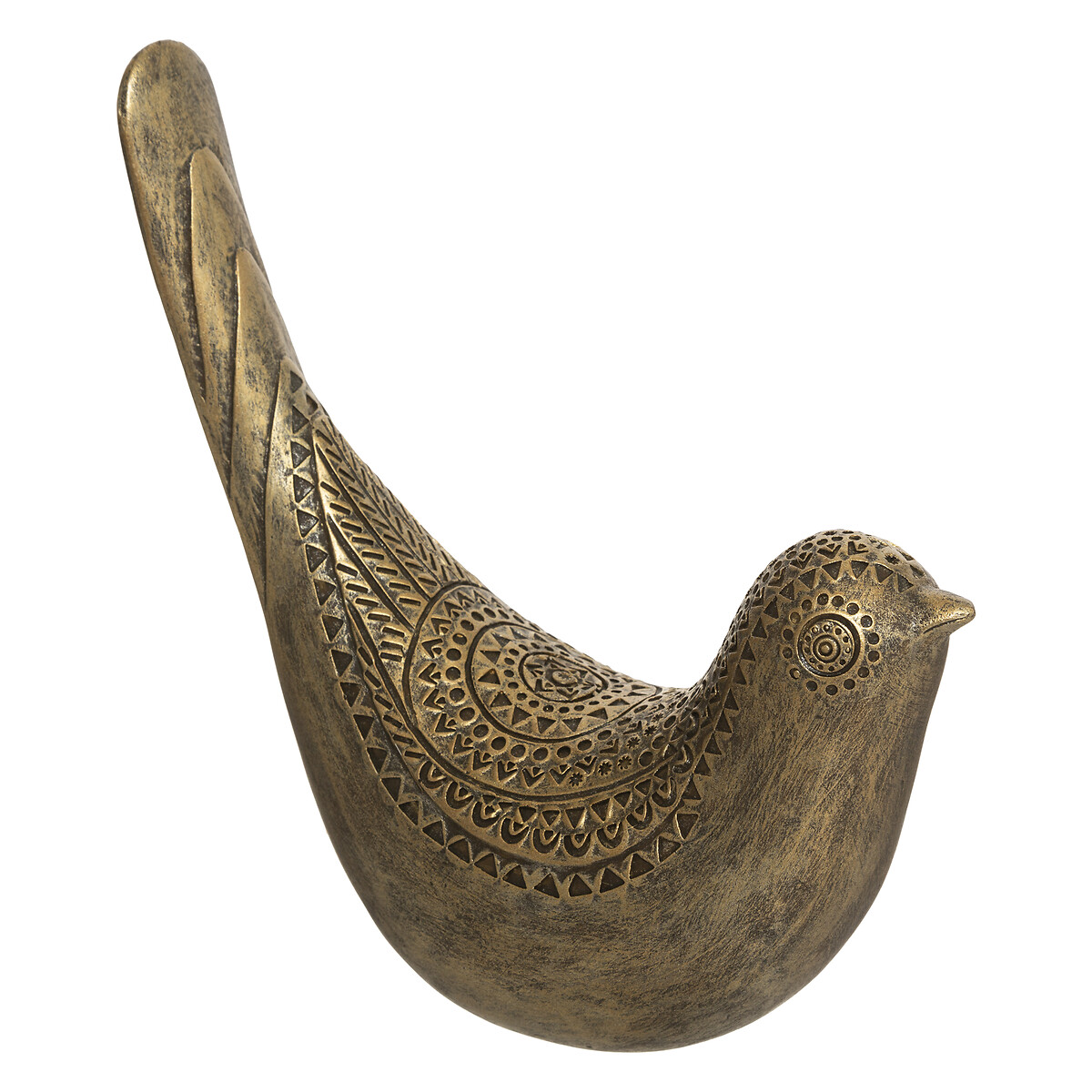Pássaro decorativo OASIS dourado 17cm da hôma, fotografia 1