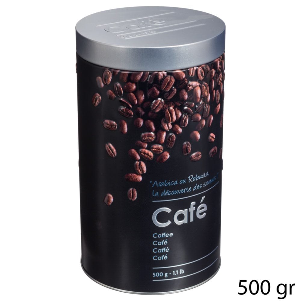 Lata para café em metal decorada 500gr by hôma, photo 1