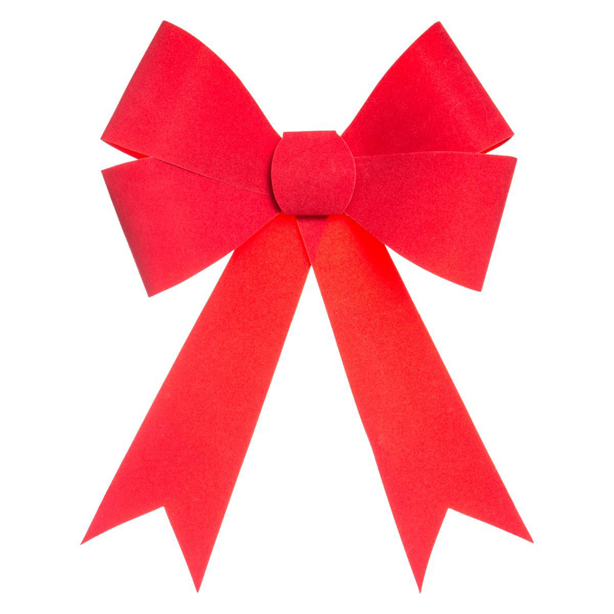 Laço decorativo vermelho efeito veludo da hôma, fotografia 1