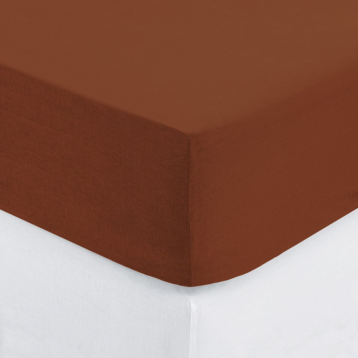 Lençol ajustável terracota 140x190cm da hôma, fotografia 1