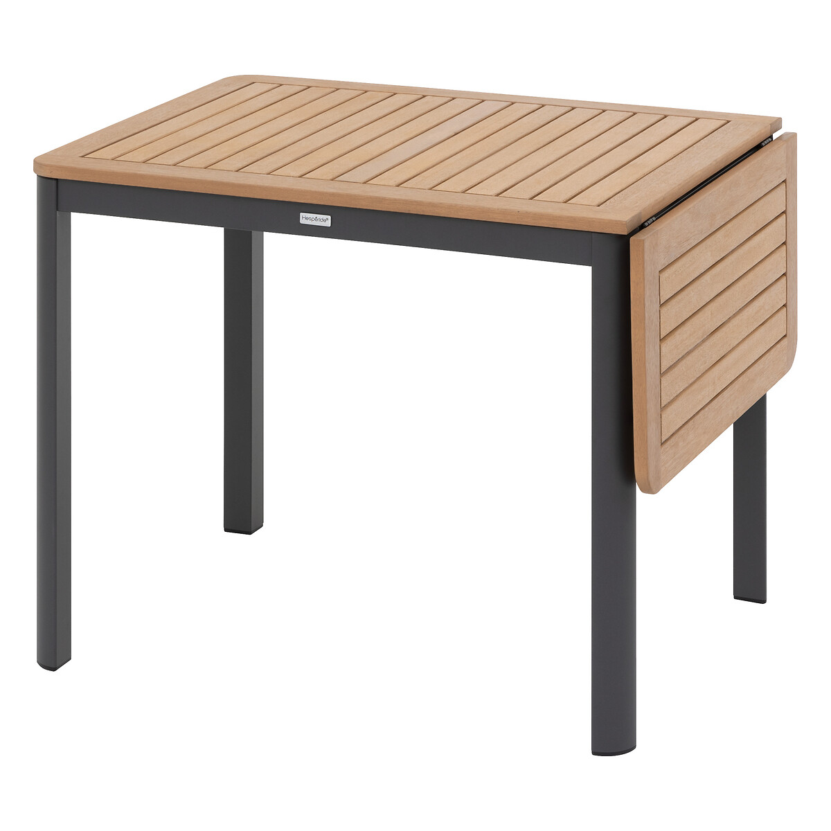 Mesa extensível FOLYA em alumínio e madeira eucalipto by hôma, photo 1