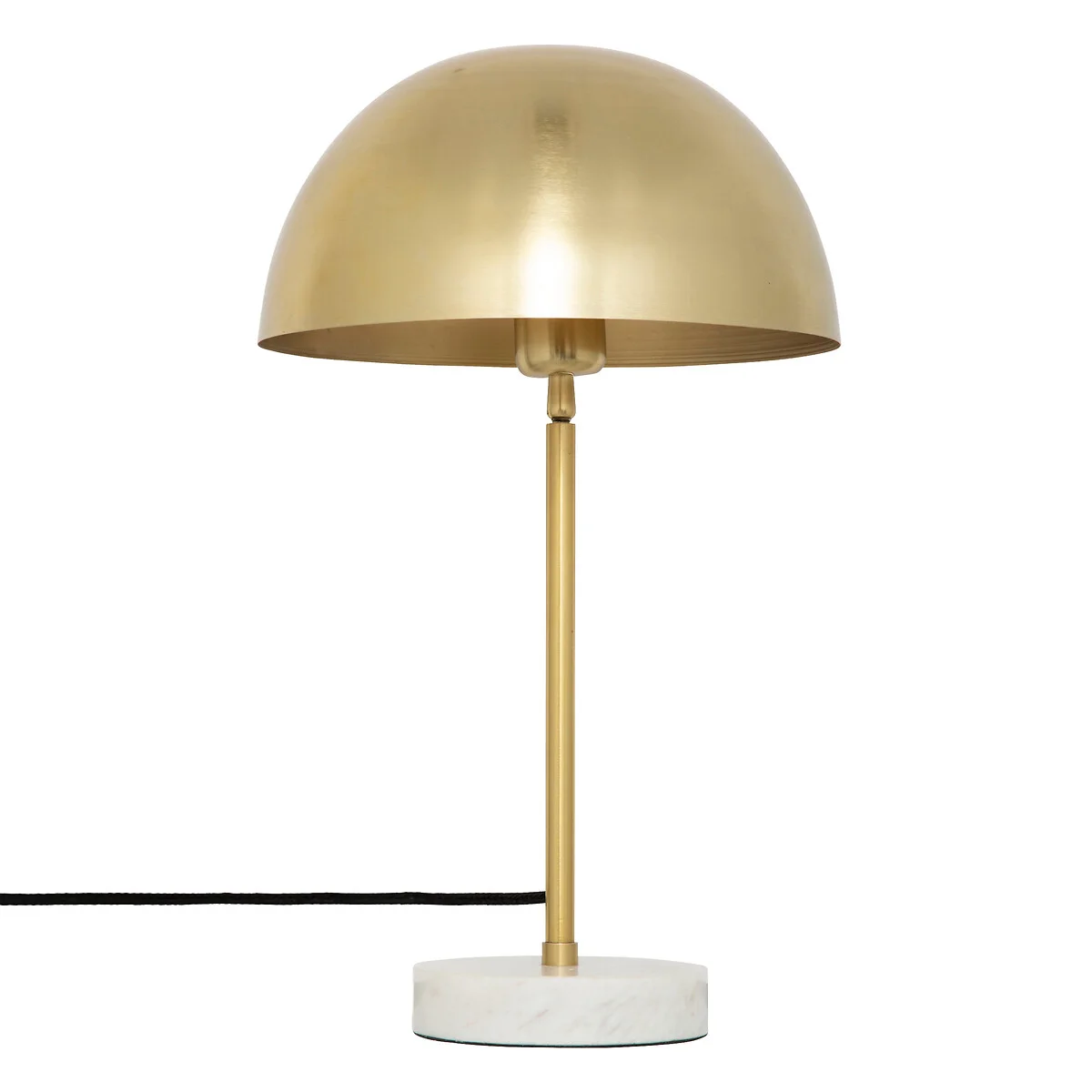 Candeeiro de mesa em metal dourado com base de mármore by hôma, photo 1
