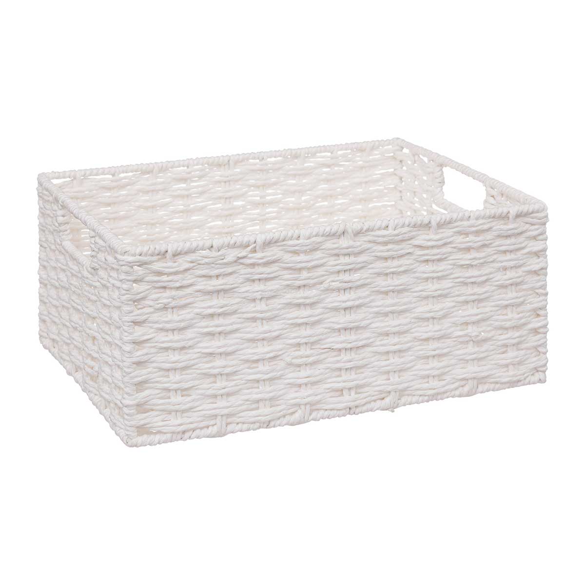 Cesto de arrumação COSTA branco 24x32cm