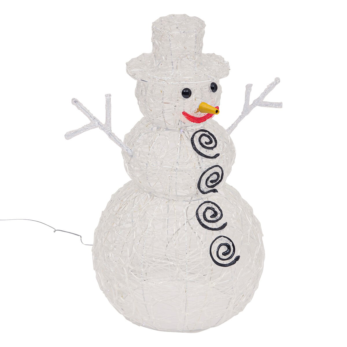 Figura de boneco de neve luminoso 60cm da hôma, fotografia 1