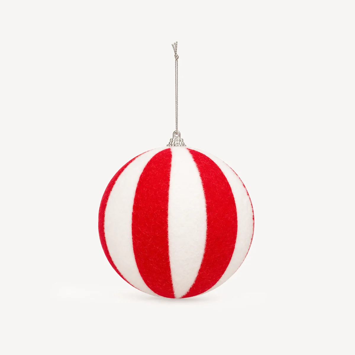 Bola de natal maxi com riscas 15cm da hôma, fotografia 1