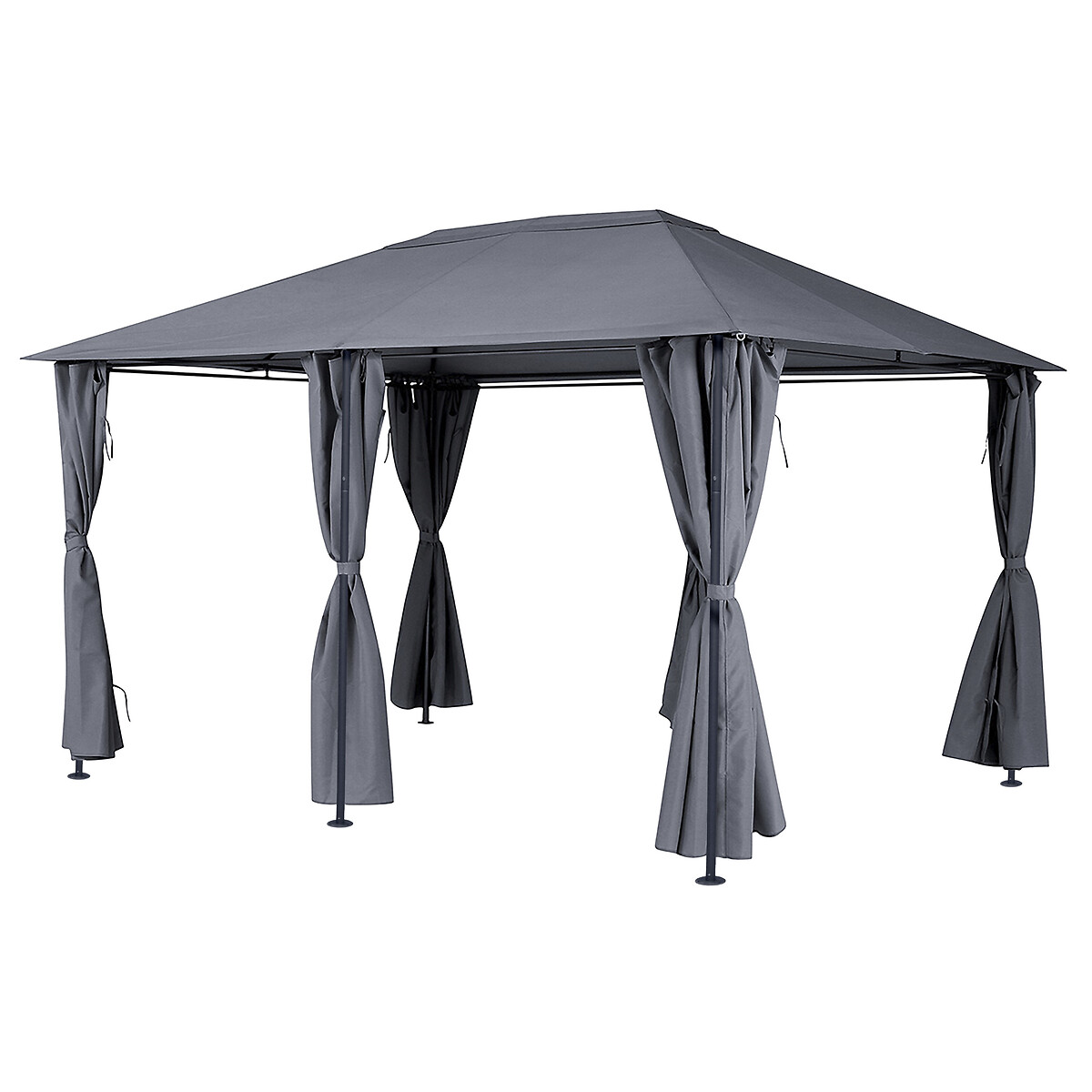 Pérgola SANTORINI cinza ardósia com cortinas 3x4m by hôma, photo 1