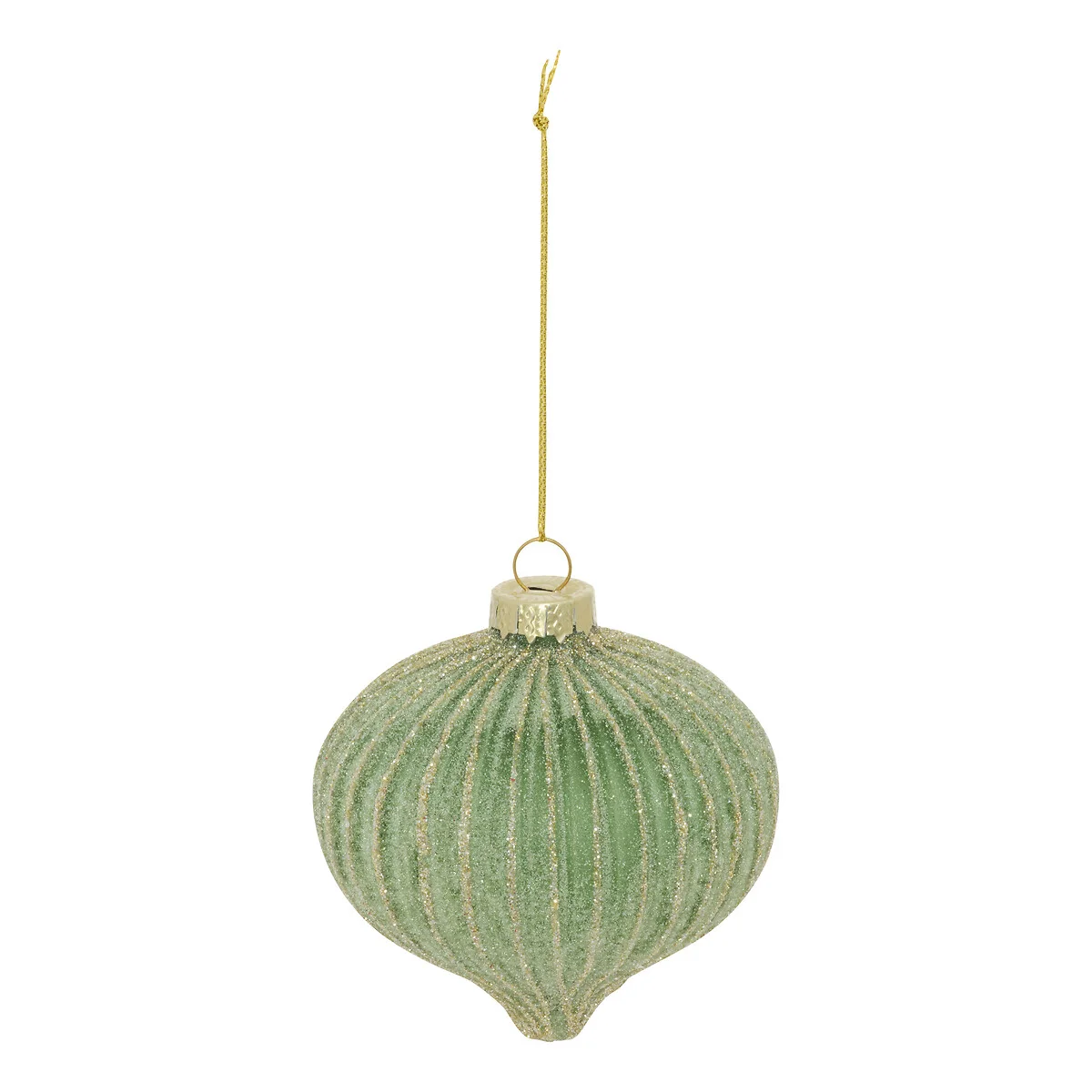 Bola de natal gota verde 8cm da hôma, fotografia 1