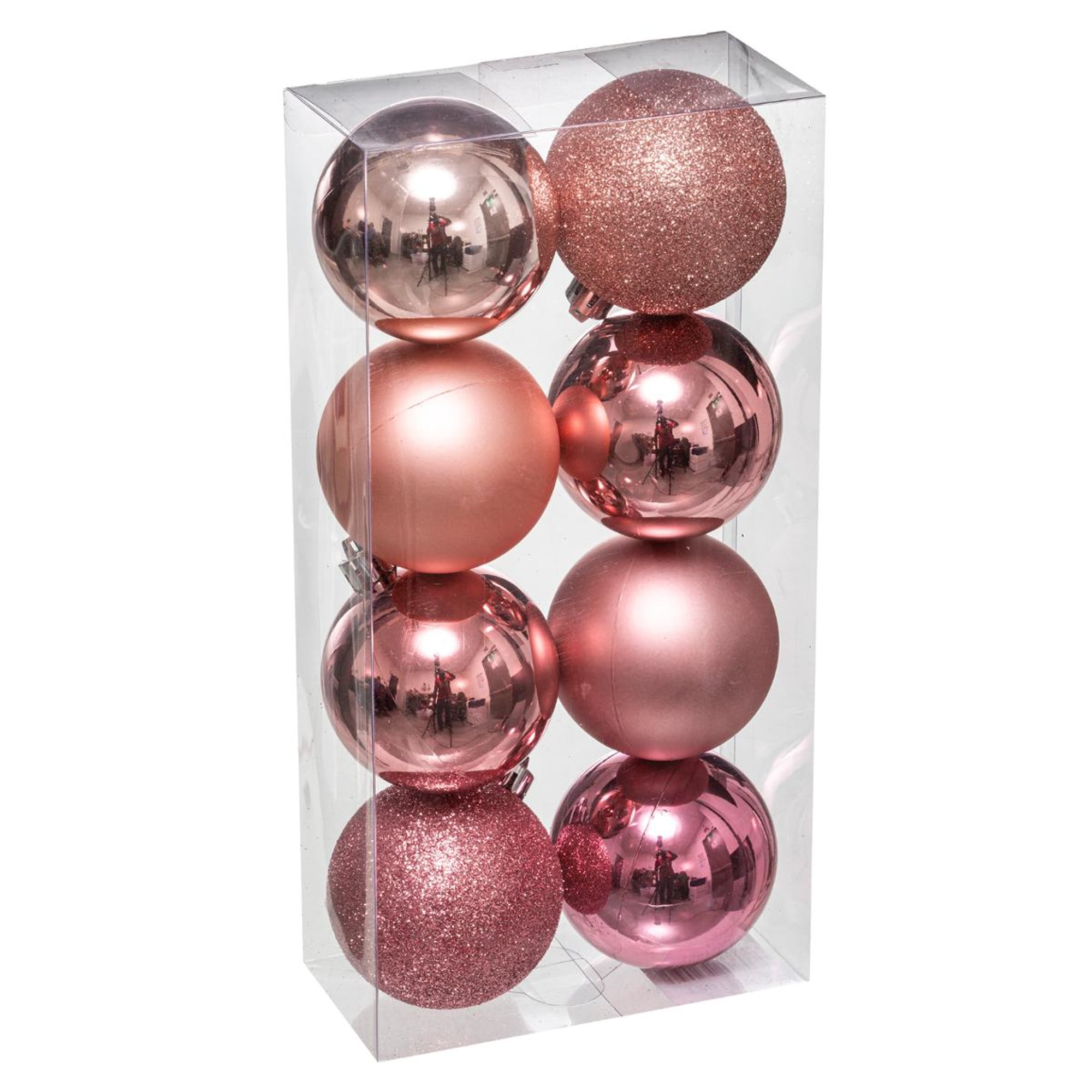 Conjunto de 8 bolas decorativas rosa by hôma, photo 1