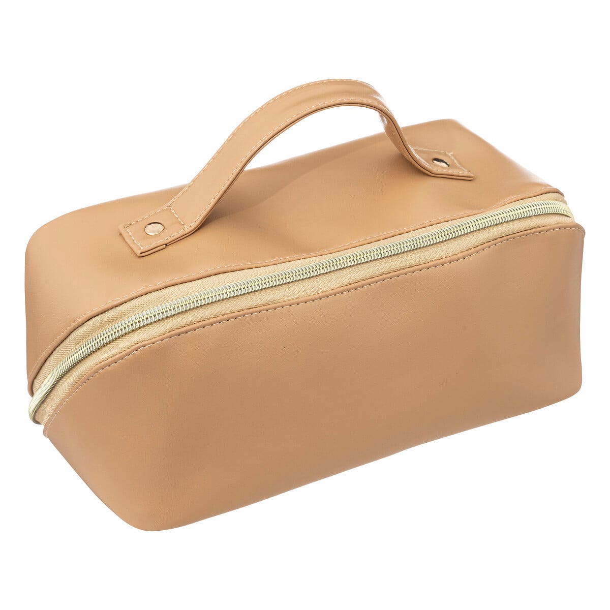 Bolsa de higiene bege efeito couro da hôma, fotografia 1