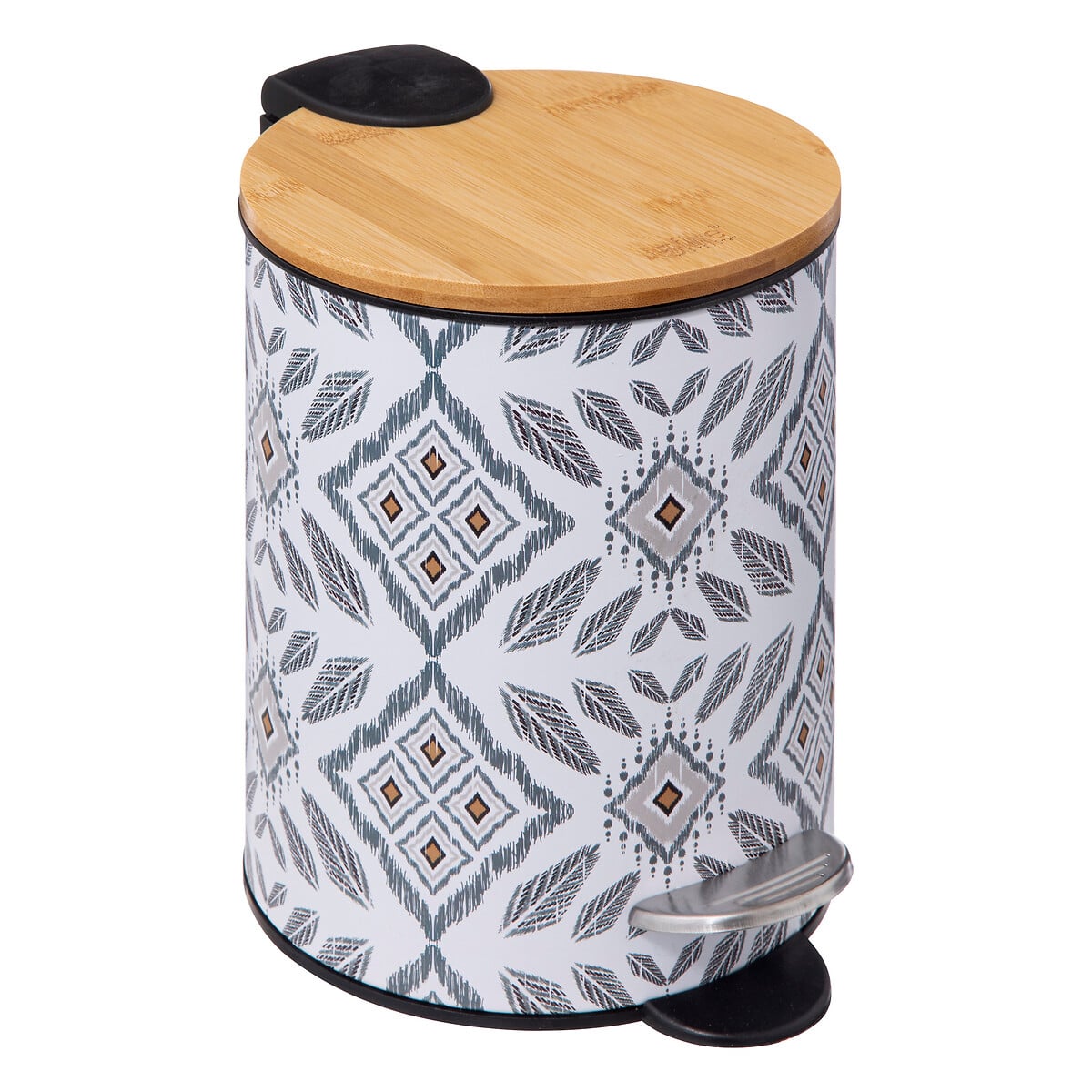 Balde wc HAPACHE metal e bambu 3l by hôma, photo 1